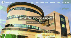 Desktop Screenshot of hospitaldocoracao.com.br